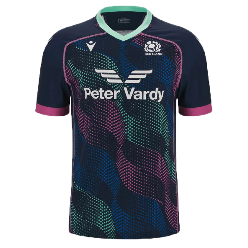 Men's Moisture - Wicking Golf Jerseys with UV Protection for Comfortable Rounds on the CourseScotland Rugby Union Training Jersey 23/24 by Macron Men's Moisture - Wicking Golf Jerseys with UV Protection for Comfortable Rounds on the CourseScotland Rugby Union Training Jersey 23/24 by Macron
