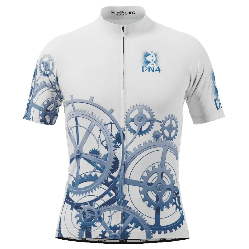 Men's Moisture - Wicking Golf Jerseys with UV Protection for Comfortable Rounds on the CourseMen's DNA White Short Sleeve Cycling Jersey Men's Moisture - Wicking Golf Jerseys with UV Protection for Comfortable Rounds on the CourseMen's DNA White Short Sleeve Cycling Jersey