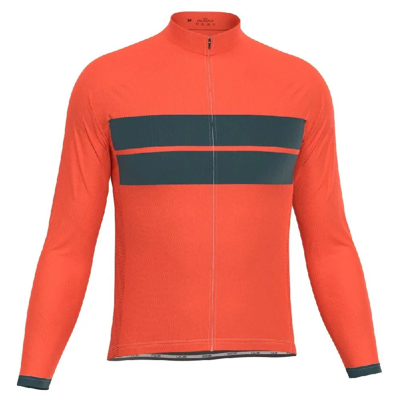 Men's Basketball Jerseys in Sleeveless Design for Enhanced Mobility on the CourtMen's Retro Two Stripe Orange Long Sleeve Cycling Jersey