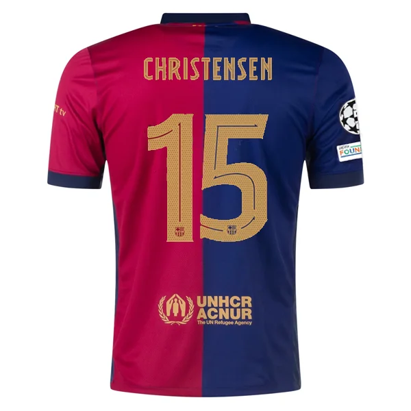 Men's Limited - Release American Football Jerseys of Rookie Stars for Early Adopters and FansNike Barcelona Andreas Christensen Home Jersey w/ Champions League Patches 24/25 (Deep Royal/Noble Red/Club Gold)