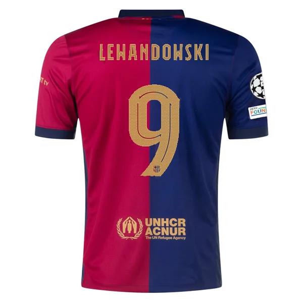 Men's Limited - Edition Cricket Jerseys Commemorating Historic Matches for Die - Hard Cricket LoversNike Barcelona Robert Lewandowski Home Jersey w/ Champions League Patches 24/25 (Deep Royal/Noble Red/Club Gold)