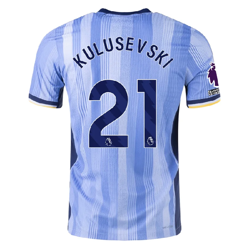 Men's Authentic Soccer Jerseys of National Teams for International Football EventsNike Tottenham Dejan Kulusevski Authentic Away Jersey w/ EPL + No Room For Racism Patches 24/25 (Cobalt Bliss/Binary Blue) Men's Authentic Soccer Jerseys of National Teams for International Football EventsNike Tottenham Dejan Kulusevski Authentic Away Jersey w/ EPL + No Room For Racism Patches 24/25 (Cobalt Bliss/Binary Blue)