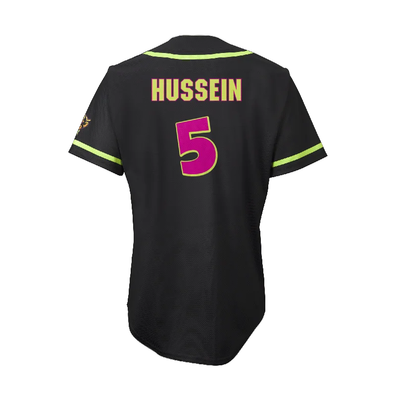 Men's Throwback Tennis Jerseys Inspired by Iconic Matches and PlayersParty Animals Jorden Hussein #5 EvoShield Jersey - Black Men's Throwback Tennis Jerseys Inspired by Iconic Matches and PlayersParty Animals Jorden Hussein #5 EvoShield Jersey - Black