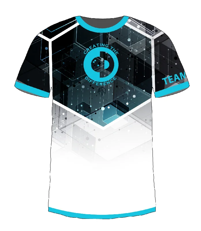 Men's Cycling Jerseys with Reflective Stripes for Safe and Stylish Rides at NightPower Squared Blue Jersey