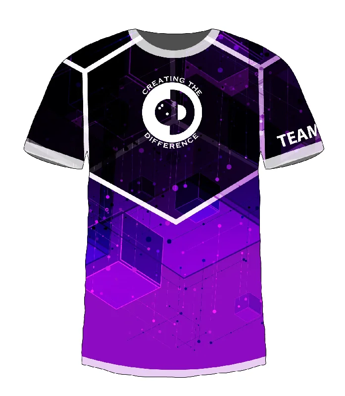 Men's Sustainable Organic Cotton Rugby Jerseys for Eco - Conscious Sports EnthusiastsPower Squared Purple Jersey Men's Sustainable Organic Cotton Rugby Jerseys for Eco - Conscious Sports EnthusiastsPower Squared Purple Jersey
