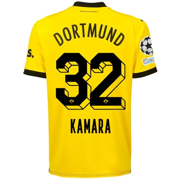 Men's Authentic Soccer Jerseys of National Teams for International Football EventsPuma Borussia Dortmund Abdoulaye Kamara Home Jersey w/ Champions League Patches 23/24 (Cyber Yellow/Puma Black) Men's Authentic Soccer Jerseys of National Teams for International Football EventsPuma Borussia Dortmund Abdoulaye Kamara Home Jersey w/ Champions League Patches 23/24 (Cyber Yellow/Puma Black)