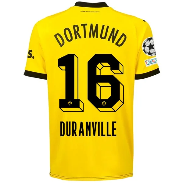 Men's Authentic Soccer Jerseys of National Teams for International Football EventsPuma Borussia Dortmund Julien Duranville Home Jersey w/ Champions League Patches 23/24 (Cyber Yellow/Puma Black) Men's Authentic Soccer Jerseys of National Teams for International Football EventsPuma Borussia Dortmund Julien Duranville Home Jersey w/ Champions League Patches 23/24 (Cyber Yellow/Puma Black)