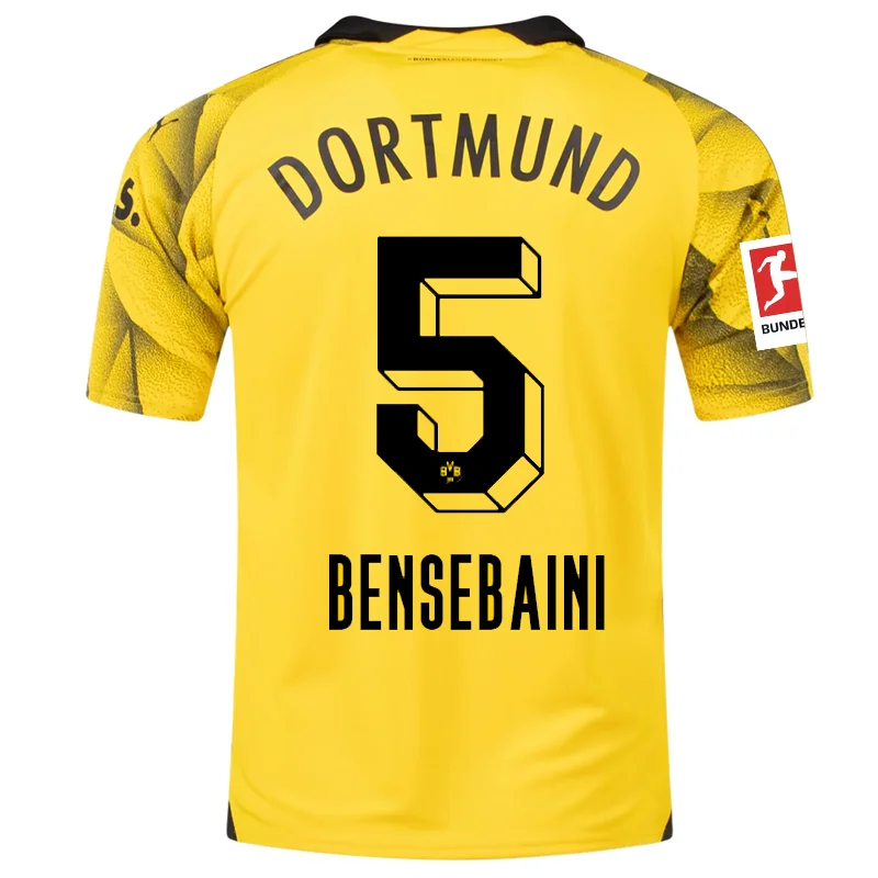 Men's Limited - Release American Football Jerseys of Rookie Stars for Early Adopters and FansPuma Mens Borussia Dortmund Ramy Bensebaini Third Jersey w/ Bundesliga Patch 23/24 (Cyber Yellow/Puma Black) Men's Limited - Release American Football Jerseys of Rookie Stars for Early Adopters and FansPuma Mens Borussia Dortmund Ramy Bensebaini Third Jersey w/ Bundesliga Patch 23/24 (Cyber Yellow/Puma Black)