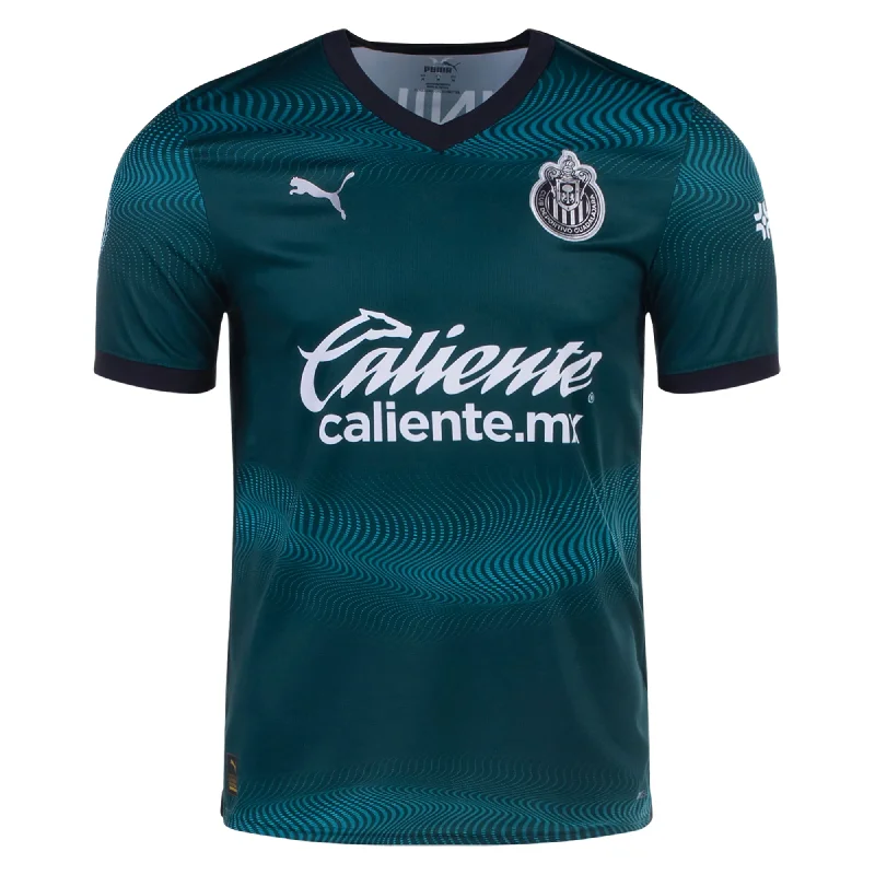 Men's Custom - Embroidered Volleyball Jerseys for Team Uniforms or Personalized GearPuma Chivas Third Jersey 23/24 (Malachite) Men's Custom - Embroidered Volleyball Jerseys for Team Uniforms or Personalized GearPuma Chivas Third Jersey 23/24 (Malachite)
