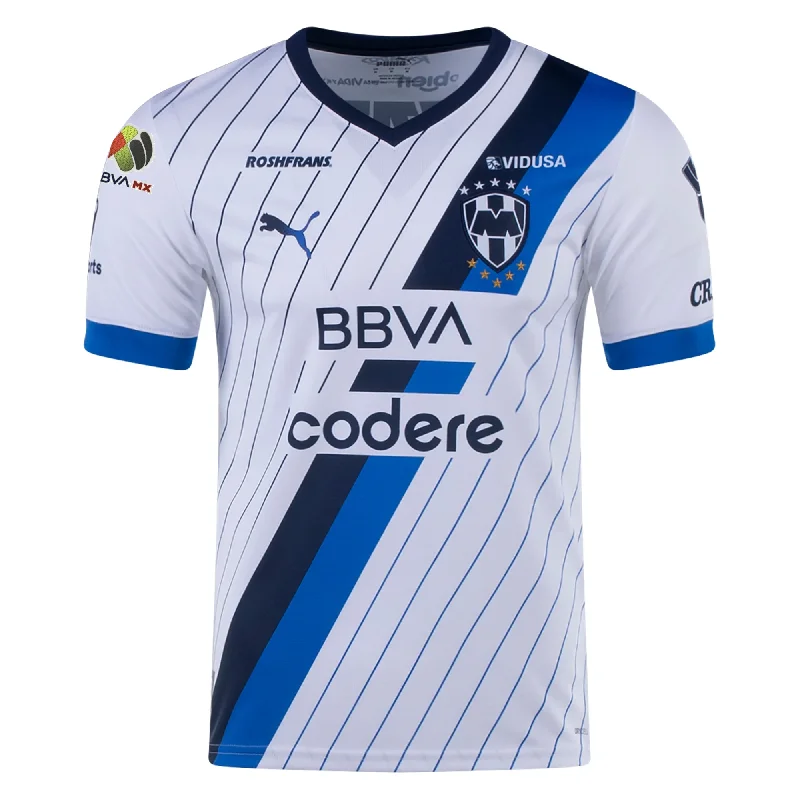 Men's Sustainable Organic Cotton Rugby Jerseys for Eco - Conscious Sports EnthusiastsPuma Monterrey Authentic Away Jersey w/ Liga MX Patch 23/24 (Puma White) Men's Sustainable Organic Cotton Rugby Jerseys for Eco - Conscious Sports EnthusiastsPuma Monterrey Authentic Away Jersey w/ Liga MX Patch 23/24 (Puma White)