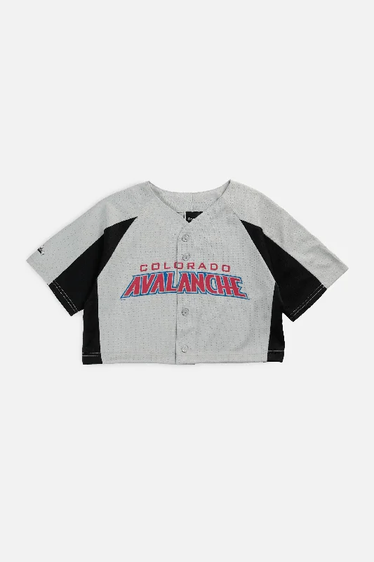 Men's Moisture - Wicking Lacrosse Jerseys with Mesh Panels for Optimal Performance on the FieldRework Crop Colorado Avalanche NHL Jersey - S