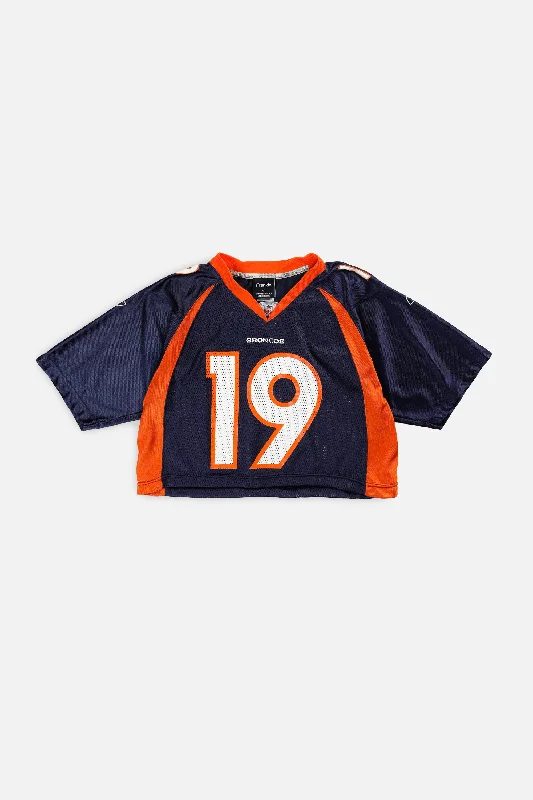 Men's Limited - Release American Football Jerseys of Rookie Stars for Early Adopters and FansRework Crop Denver Broncos NFL Jersey - S Men's Limited - Release American Football Jerseys of Rookie Stars for Early Adopters and FansRework Crop Denver Broncos NFL Jersey - S
