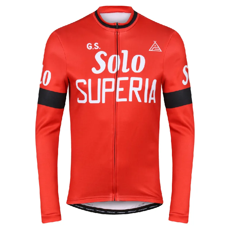 Men's Sustainable Organic Cotton Rugby Jerseys for Eco - Conscious Sports EnthusiastsG.S. Solo Superia Retro Long Sleeve Jersey Men's Sustainable Organic Cotton Rugby Jerseys for Eco - Conscious Sports EnthusiastsG.S. Solo Superia Retro Long Sleeve Jersey