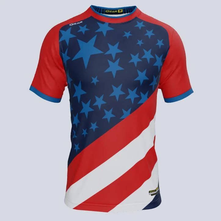 Men's Replica Hockey Jerseys of Star Players for Devoted Ice Hockey SupportersStars and Stripes Custom USA Jersey Men's Replica Hockey Jerseys of Star Players for Devoted Ice Hockey SupportersStars and Stripes Custom USA Jersey