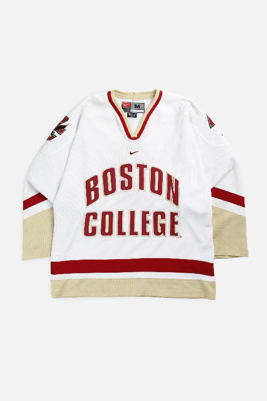 Men's Throwback Rugby Jerseys of Historic Matches and Teams for Rugby History BuffsVintage Boston College Hockey Jersey - M