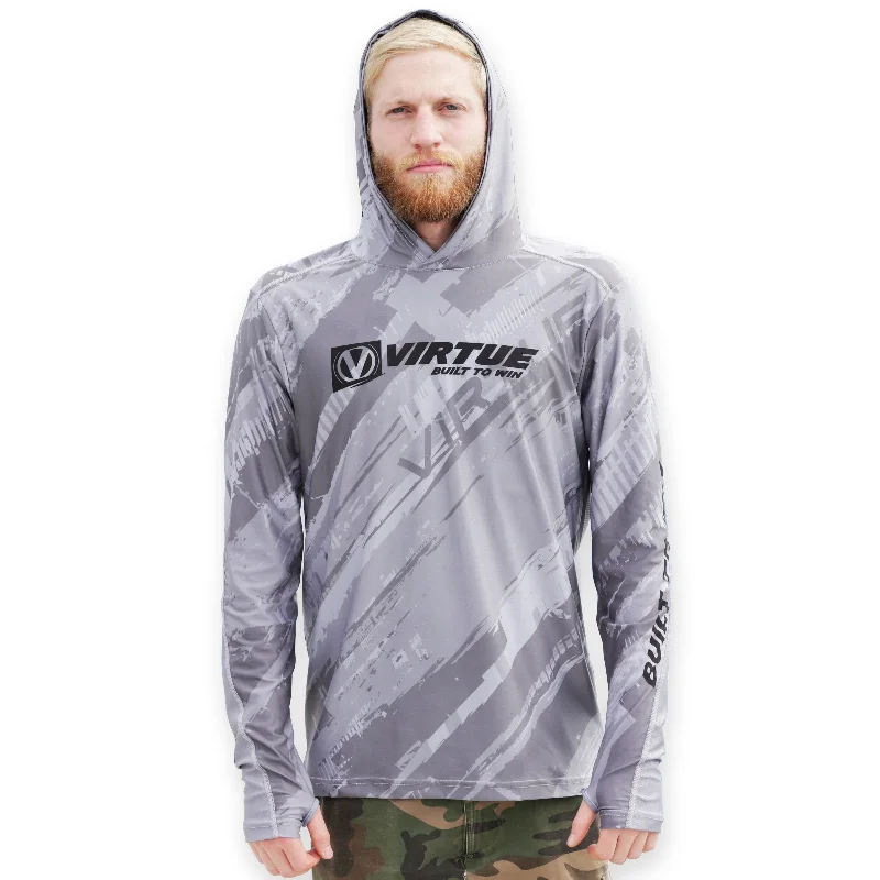 Men's Limited - Release American Football Jerseys of Rookie Stars for Early Adopters and FansVirtue Dryfit Proformance Hooded Jersey - Graphic Gray Men's Limited - Release American Football Jerseys of Rookie Stars for Early Adopters and FansVirtue Dryfit Proformance Hooded Jersey - Graphic Gray