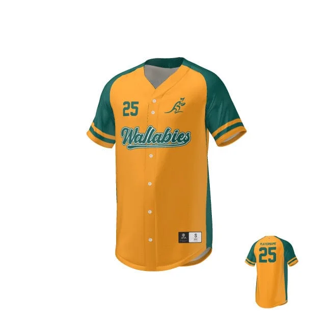 Men's Throwback Rugby Jerseys of Historic Matches and Teams for Rugby History BuffsWallabies Pro Baseball Jersey Men's Throwback Rugby Jerseys of Historic Matches and Teams for Rugby History BuffsWallabies Pro Baseball Jersey