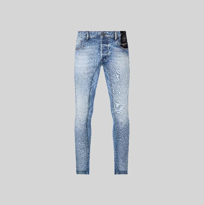 Men's Colored Jeans in Burgundy for a Bold and Fashion - Forward LookAMON #2 BLUE JEAN