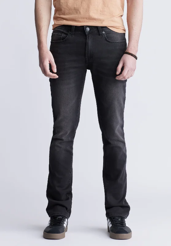 Men's High - Waisted Jeans in a Medium Wash for a Vintage - Style RevivalSlim Ash Men's Freedom Flex Jeans, Worked and Sanded - BM22985