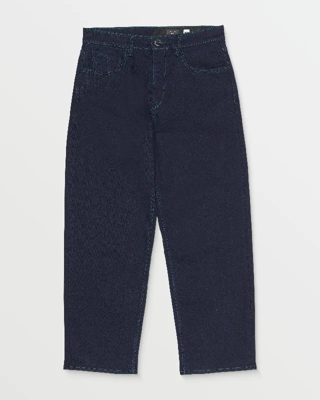 Plus Size Men's Bootcut Jeans with a Belt Loop Upgrade for a Stylish TouchBillow Loose Fit Jeans - Blue Rinse