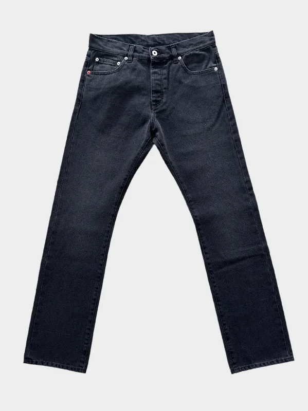 Men's Slim Fit Stretch Jeans in Dark Wash for a Modern and Comfortable LookBlack Jeans