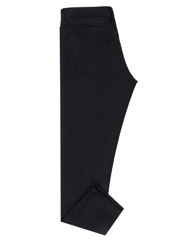 Men's Jeans with a Frayed Hem for a Casual and Effortless StyleBlack Stretch Denim Jeans