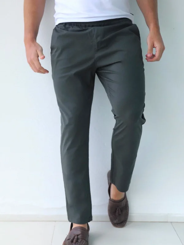 Men's Jeans with a Hidden Coin Pocket for Added ConvenienceAmalfi Trousers - Khaki Green