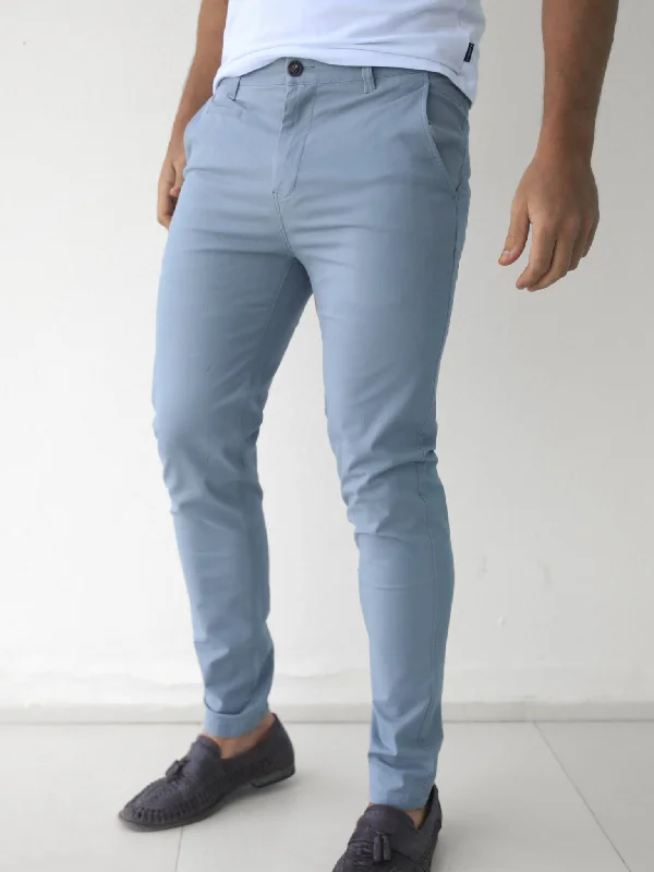 Men's Jeans with a Hidden Coin Pocket for Added ConvenienceStretch Chinos - Grey