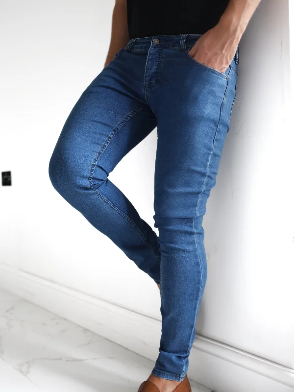 Men's Colored Jeans in Burgundy for a Bold and Fashion - Forward LookVol. 7 Skinny Jeans - Blue Men's Colored Jeans in Burgundy for a Bold and Fashion - Forward LookVol. 7 Skinny Jeans - Blue