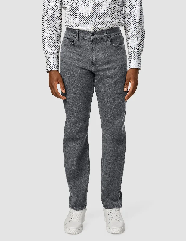 Men's Jeans with a Cargo - Inspired Knee Pocket for Extra StorageClassic Jeans Regular Dark Grey