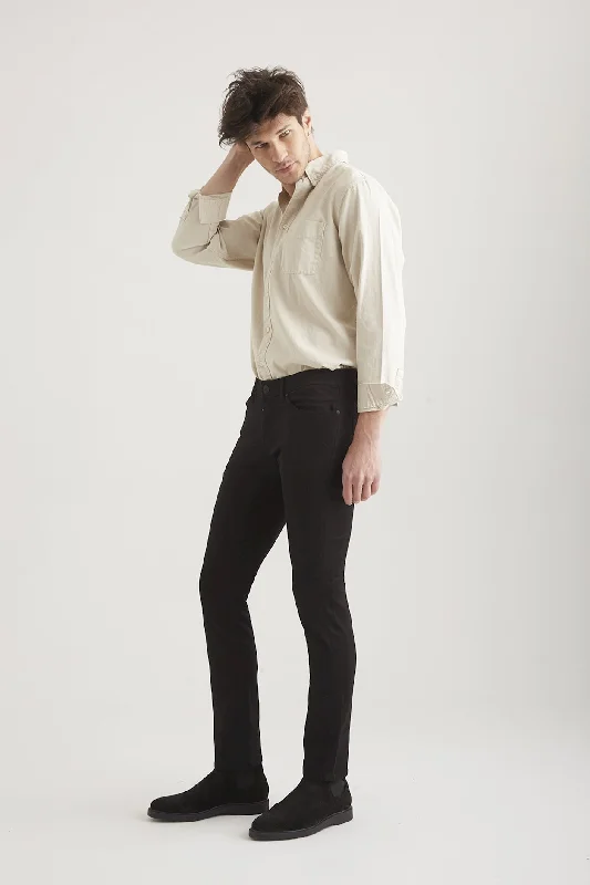 Men's Jeans with a Button - Fly for a Traditional and Classic AestheticRay 5 Pocket Jeans Stay Black