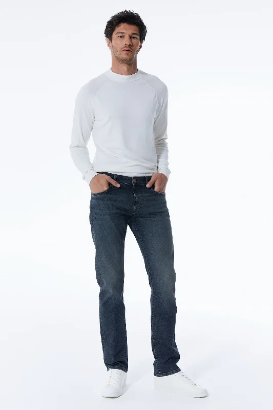 Men's Jeans with an Elastic Waistband for Ultimate ComfortMarc 5 Pocket Jeans Deep Tobacco