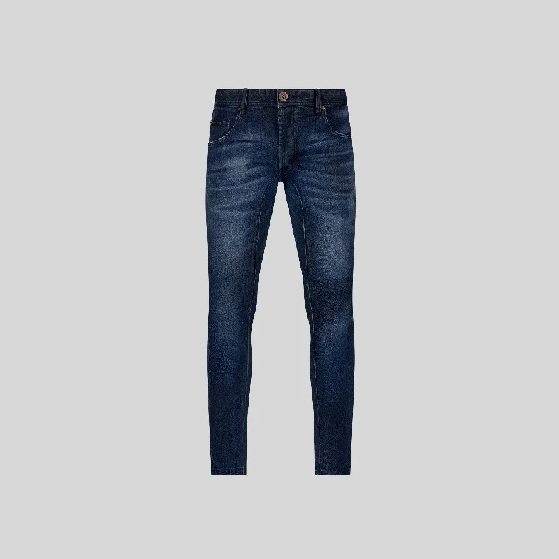 Men's Jeans with a Frayed Hem for a Casual and Effortless StyleDARA BLUE JEAN