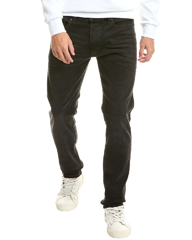 Men's Ripped Skinny Jeans in Acid Wash for an Edgy and Punk - Inspired StyleDiesel Tepphar Black Slim Jean