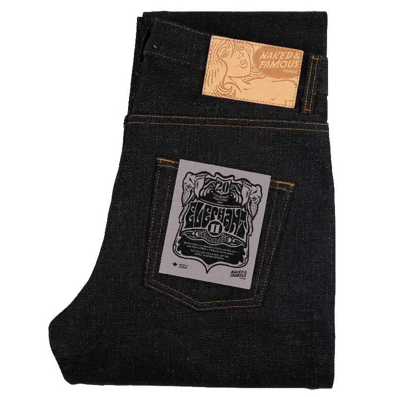 Plus Size Men's Relaxed Fit Jeans with a Faded Wash for a Vintage - Inspired LookEasy Guy - Elephant 11 - Grandrelle