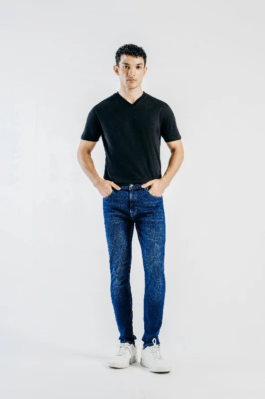 Men's Low - Rise Jeans in a Light Wash for a Casual and Youthful LookSkinny Fit Jeans