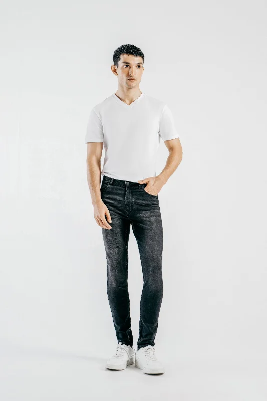 Men's Straight Leg Raw Denim Jeans for a Minimalist and Durable Optionskinny jeans