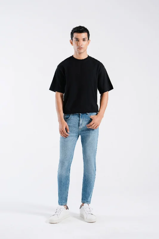 Men's Cargo Jeans with Multiple Pockets for a Practical and Outdoor - Friendly LookSlim Cropped Jeans