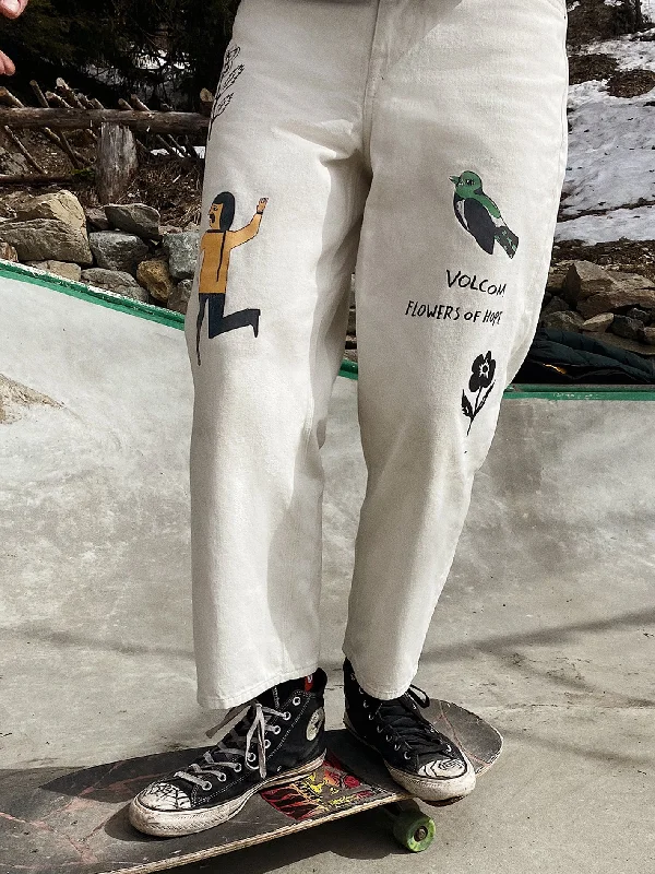 Plus Size Men's Bootcut Jeans with a Relaxed Waist for a Classic and Comfortable FitFeatured Artist Bob Mollema Jeans - Whitecap Grey