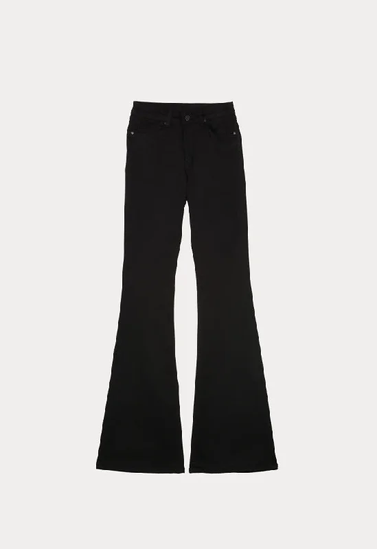 Men's High - Waisted Jeans in a Medium Wash for a Vintage - Style RevivalFlared Hem Jeans