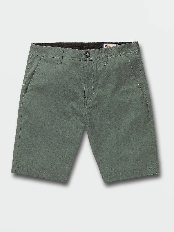 Men's Distressed Jeans with Patches for a Retro and DIY - Inspired AppearanceFrickin Modern Stretch Shorts - Dark Forest