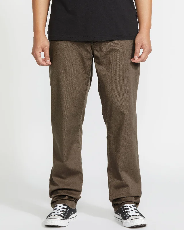 Men's Jeans with a Zip - Off Lower Leg for Convertible StyleFrickin Modern Stretch Chino Pants - Mushroom