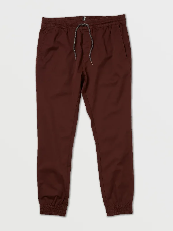 Men's Jeans with a Frayed Hem for a Casual and Effortless StyleFrickin Slim Jogger Pants - Plum