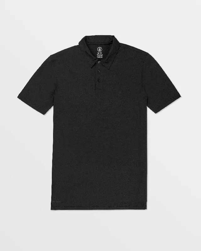 Plus Size Men's Bootcut Jeans with a Relaxed Waist for a Classic and Comfortable FitHazard Pro Polo Short Sleeve Shirt - Black