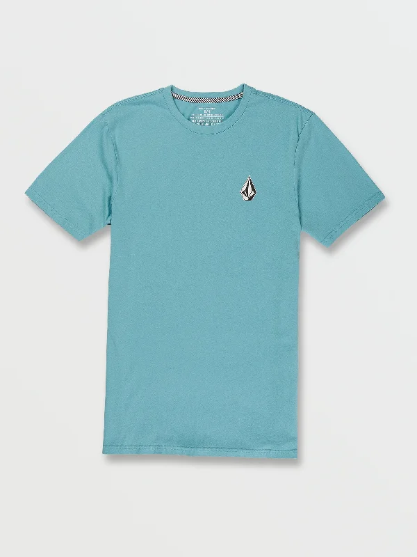 Plus Size Men's Bootcut Jeans with a Belt Loop Upgrade for a Stylish TouchIconic Stone Short Sleeve Tee - Pale Aqua