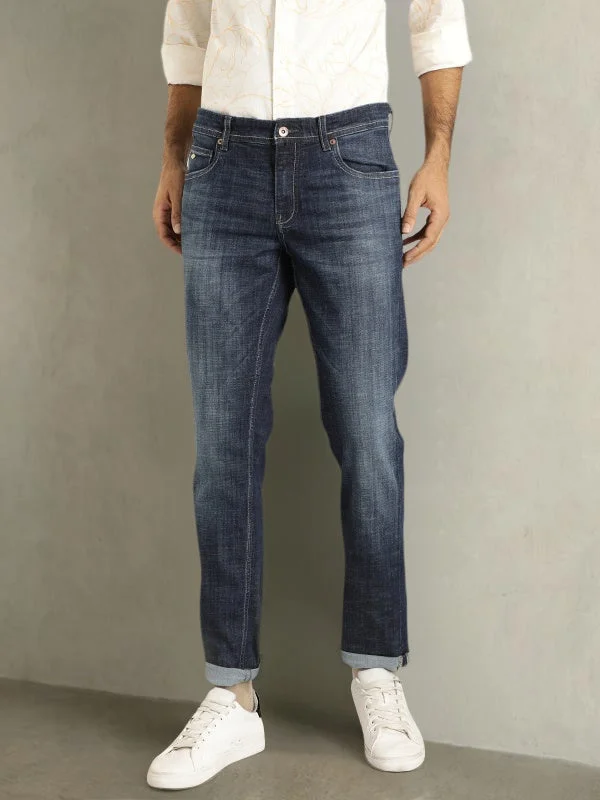 Plus Size Men's Straight Leg Jeans with Reinforced Knees for DurabilityMen Brooklyn Fit Jeans