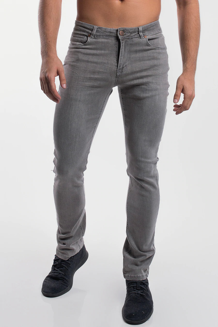 Men's High - Waisted Jeans in a Medium Wash for a Vintage - Style RevivalBootcut Athletic Fit Jeans