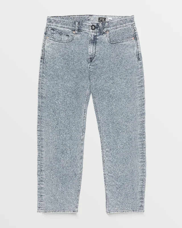 Men's Jeans with a Frayed Hem for a Casual and Effortless StyleModown Relaxed Fit Tapered Jeans - Ash