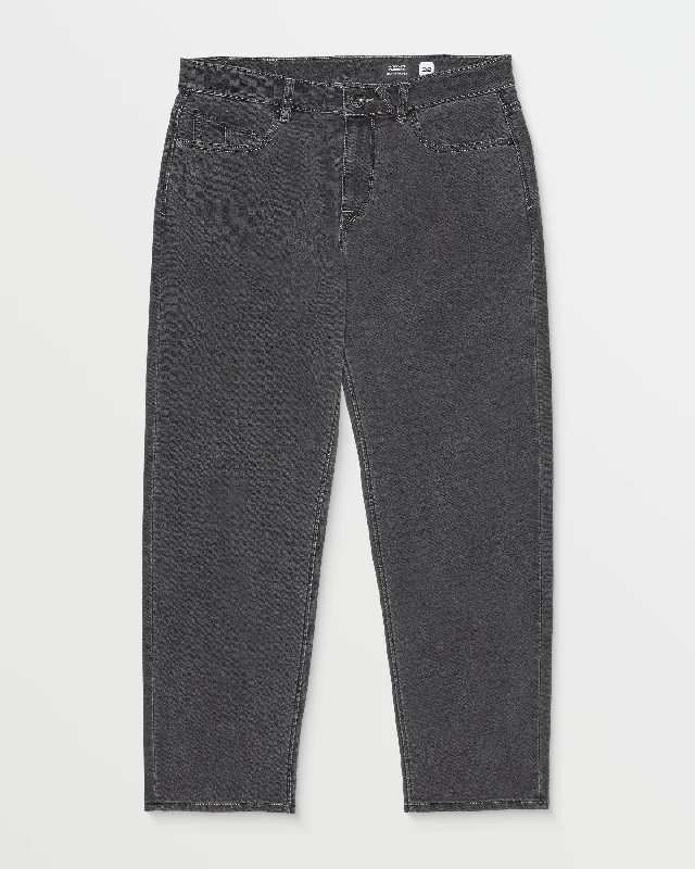 Men's Ripped Skinny Jeans in Acid Wash for an Edgy and Punk - Inspired StyleModown Relaxed Fit Tapered Jeans - Carbon