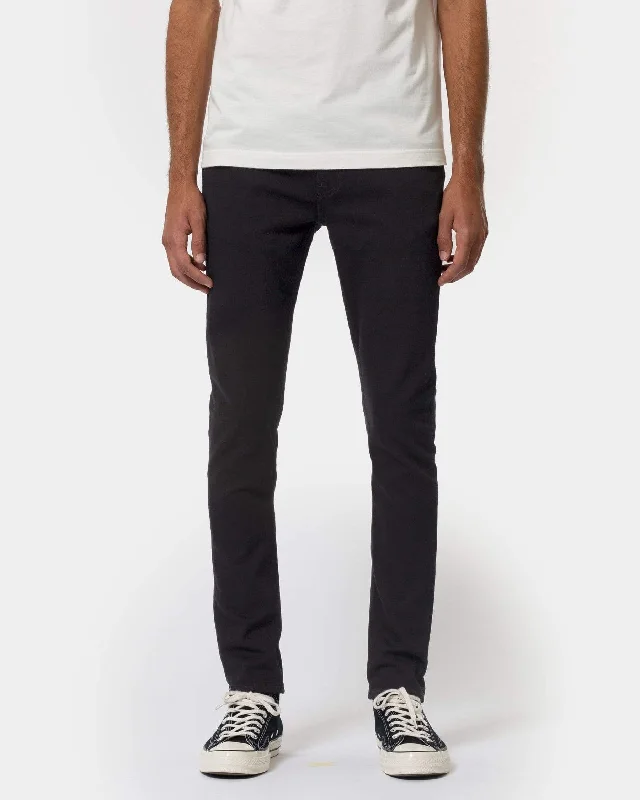 Men's Colored Jeans in Burgundy for a Bold and Fashion - Forward LookNudie Skinny Lin Skinny Fit Mens Jeans - Black Black